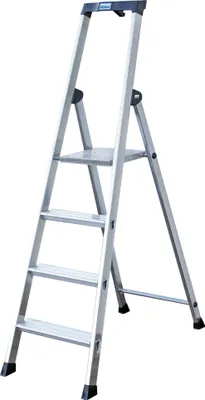 Produktbild von Krause 126634 Solido Stehleiter 4 Stufen