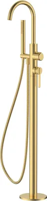 Produktbild von Avapax | Badewannenarmatur - Gebürstetes Gold - 1 Stück - Mit Duschset - Aurevo