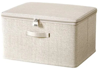 Produktbild von Abschließbare Aufbewahrungsbox mit Deckel für Kleidung (30 x 20 x 14 cm)