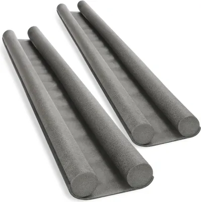 Produktbild von COM-FOUR® 2x Zugluftstopper für die Tür - Türbodendichtung - Luftzugstopper mit Doppeldichtung - Schutz vor Luftzug und Lärm - 86 cm