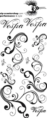 Immagine prodotto di Set di decalcomanie adesive SIP "Ornamento II