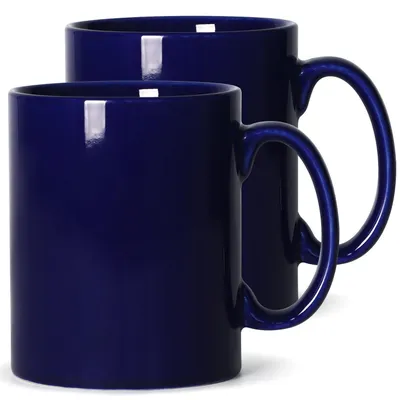 Immagine prodotto di Tazza da caffè da 650 ml, set da 2, in Vetroceramica, colore blu, grande capacità