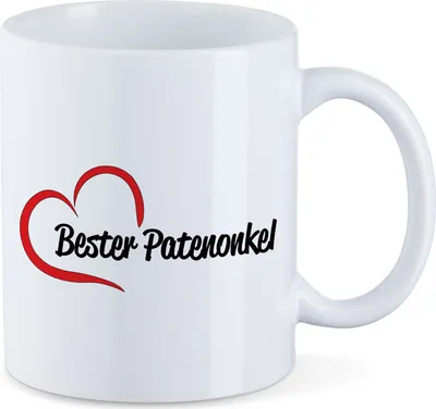 Produktbild von Huuraa Kaffeetasse Bester Patenonkel Geschenk Tasse Weiß 330ml Bester Patenonkel Präsent