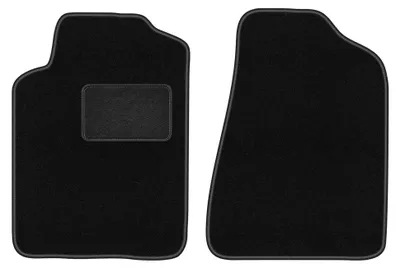 Productafbeelding van Velours voormatten voor Chrysler Sebring I 1995-2001 (cabrio/sedan) – 2-delig, zwart, op maat – Wielganizator LUX