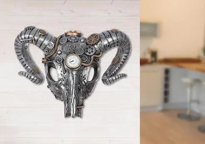 Produktbild von Industrielle Steampunk Wanddekoration mit Metallglanz