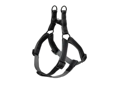 Produktbild von Nobby Classic Reflect SOFT, Hund, Zugfreier Gurt, M, Schwarz, Metall, Nylon, Einfarbig