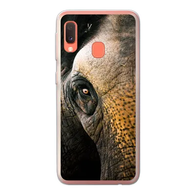 Produktbild von MuchoWow® Handyhülle Schutzhülle Hülle für Samsung Galaxy A20e Elefant - Nahaufnahme - Tiere - Natur Silikon Softcase Handy Hülle - Abdeckung