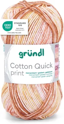 Produktbild von Gründl Baumwolle quick print,50g/125m,100% Baumwolle,Farbverlauf 252