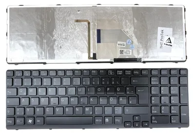 Produktbild von DEUTSCHE-Tastatur Schwarz mit Beleuchtung kompatibel für Sony VAIO SVE1511J1EB