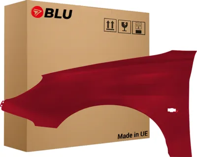 Image de BLU Aile Compatible avec Peugeot 206 EJX Gauche Rot Rouge Furio | 1998-2009 | Avant | Peint| Pr?t ? Monter | Acier