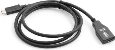 Produktbild von System-S USB 3.1 Type C (female) zu USB 3.1 Type C (male) Kabel Verlängerung 100 cm