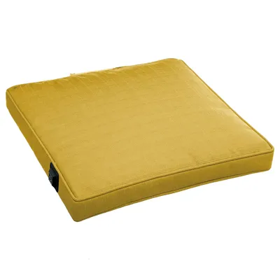 Obrázok produktu pre Warmpi® Outdoor dobíjací vyhrievací vankúš na sedenie - žltý - s 10 000 mAh powerbankou - 3 stupne vyhrievania - vodoodpudivý - vyhrievací vankúš 40x40x5 cm