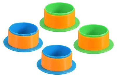 Stretchfolien-Dispenser-Griff, 4 Stück, für 76 mm Kern, Kunststoff
