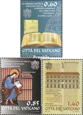 Produktbild von Briefmarken Vatikanstadt 2009 Mi 1642-1644 (kompl.Ausg.) gestempelt Jahr des Buches