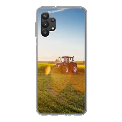 Produktbild von MuchoWow® Handyhülle Schutzhülle Hülle für Samsung Galaxy A32 5G Traktor - Gras - Sonnenuntergang Silikon Softcase Handy Hülle - Softcase