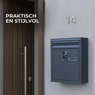 Image de ParcelXL Boîte aux lettres - Boîte aux lettres murale compacte - Anthracite
