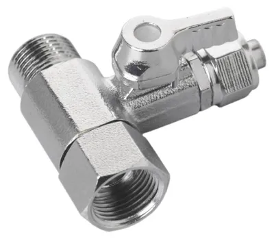T-Stück Absperrhahn 3/8" auf 3/8" auf 3/8" OD für Wasserfilter