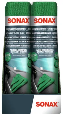 Produktbild von 6x SONAX MicrofaserTücher Scheibe+Innen | Packung (2 Stück)