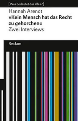 Zdjęcie produktu dla "Kein Mensch hat das Recht zu gehorchen". Zwei Interviews