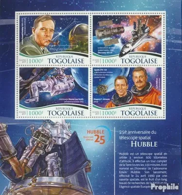 Produktbild von Briefmarken Togo 2015 Mi 6839-6842 Kleinbogen (kompl. Ausgabe) postfrisch Weltraumteleskop