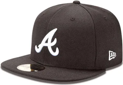 Produktbild von New Era 59 Fifty Atlanta Braves Black / White 7 1/4