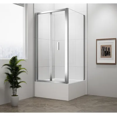 Obrázok produktu pre DEEP Obdĺžnikový sprchový kút 1000x750mm L/R variant, číre sklo