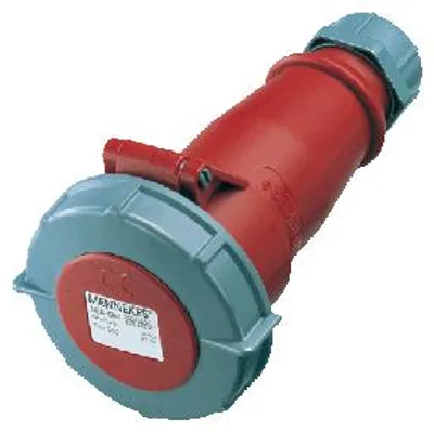 Obrázok produktu pre MENNEKES 550, Priamy, 400 V, Modrá, Červená, IP67, 1 kusov