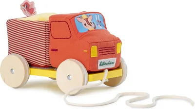 Productafbeelding van Lilliputiens Kipplaster, trekkoord, oranje. Oranje, one size