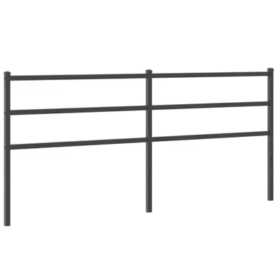 Zdjęcie produktu dla vidaXL Zagłówek metalowy czarny 193 cm