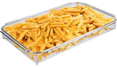 Produktbild von Drahtkorb, Frittierkorb, Edelstahl, GN 1/1, ideal für Frittiertes