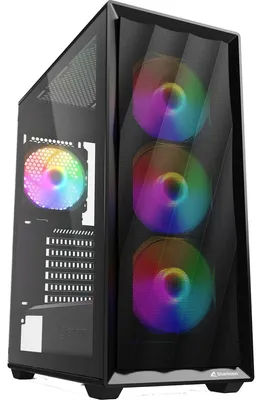 Obrázek produktu pro Sharkoon Gehäuse VK4 Rainbow        ATX       1xGlas schwarz