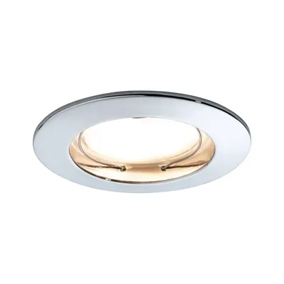 Produktbild von Paulmann Einbauleuchten Set Coin dimmbar satiniert rund starr LED 3x7W 2700K 230V 51mm Chrom/Alu Zink