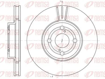 Produktbild von 2x REMSA Bremsscheibe 6703.10 vorne für TOYOTA COROLLA (ZZE12_ NDE12_ ZDE12_)