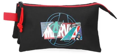 Immagine prodotto di Joumma Marvel Shield, astuccio triplo, nero, 22 x 12 x 5 cm, poliestere