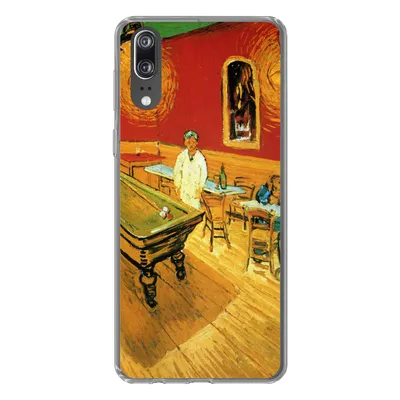 Produktbild von MuchoWow® Handyhülle Schutzhülle Hülle für Huawei P20 Das Nachtcafé - Vincent van Gogh Silikon Softcase Handy Hülle - Hardcover