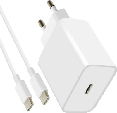 Immagine prodotto di Mayaxess, caricatore rapido per iPhone 15 e iPhone 16 da 20W con cavo USB-C, bianco