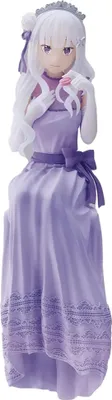 Produktbild von Re:Zero - Starting Life in Another World: Lost in Memories PM Perching PVC Statue Emilia (Dressed-Up Party) 14 cm