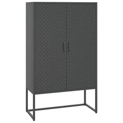 Produktbild von Highboard Anthrazit 80x35x135 cm Stahl