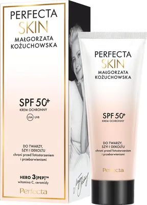 Immagine prodotto di Perfecta Skin Małgorzata Kożuchowska Crema protettiva SPF50+ per viso, collo e décolleté, 50 ml
