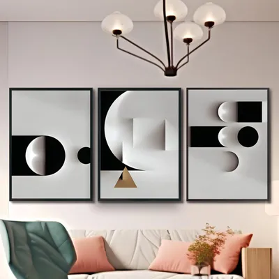 Imagen del producto de Conjunto de 3 pósters minimalistas, tamaño 30x40 cm