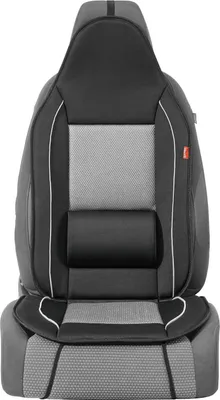 Produktbild von Ultimate Speed Auto Sitzaufleger Sitzauflage mit Lordosenstütze schwarz/grau