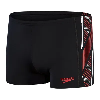 Produktbild von Speedo Herren Aquashort Tech Panel Schwarz/Rot/Weiß
