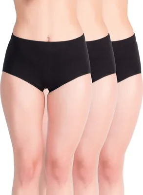 Produktbild von Yenita® Taillen-Slips 6er Set, mit Einziehgummi 44-46 schwarz