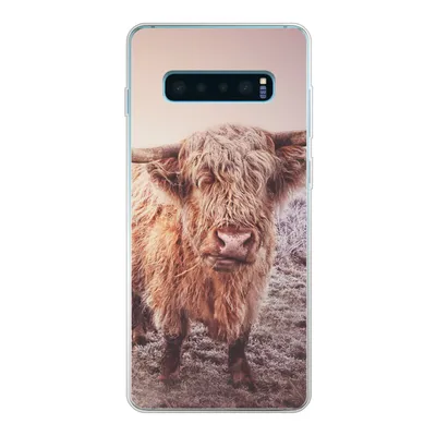 Produktbild von MuchoWow® Handyhülle Schutzhülle Hülle für Samsung Galaxy S10 Lite Schottische Hochlandbewohner - Licht - Himmel - Natur Silikon Softcase Handy Hülle - Schutz