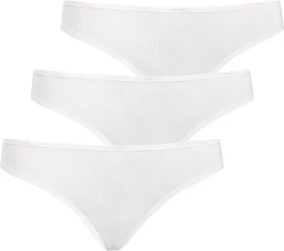 Zdjęcie produktu dla Teyli 3-pak: Klasyczne bambusowe stringi Brazistri Female 575-3 biały XXL