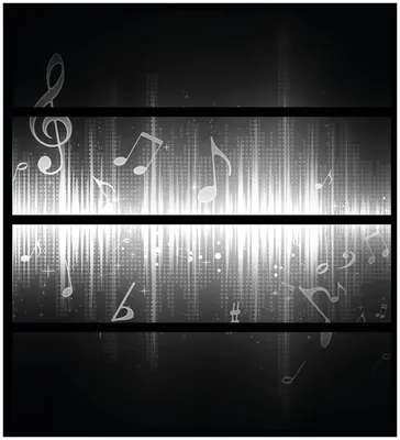 Produktbild von Wallario Möbelfolie / Aufkleber, geeignet für Ikea Malm Kommode mit 4 Schubfächern - Noten der Musik in schwarz und weiß