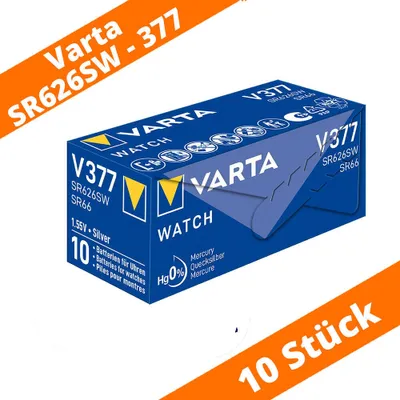 Produktbild von [KL] 10x Varta Knopfzelle Silberoxid V337/SR416 (1er Blister)