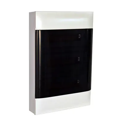 Obrázok produktu pre Rozvdza Legrand Praktibox S na povrch, s dverami z dymovho skla, biely, 3x 12 modulov 135213