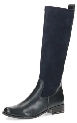 Produktbild von CAPRICE Damen Hohe Stiefel mit Absatz Runde Spitze Blockabsatz, Blau (Ocean Comb