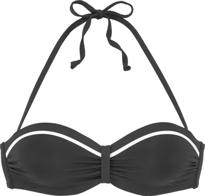Produktbild von VIVANCE Bügel-Bandeau-Bikini-Top Lorena schwarz Größe 40 Cup C